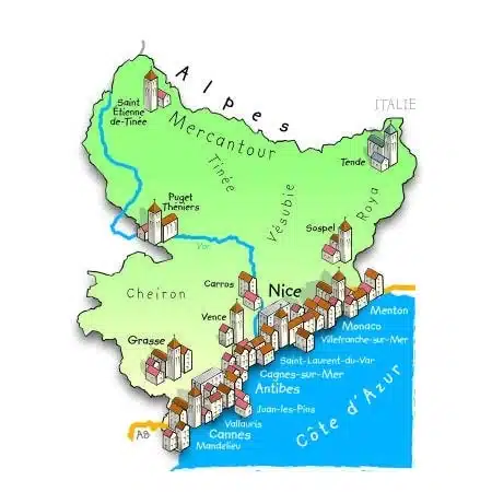 cartes des alpes maritimes sympa